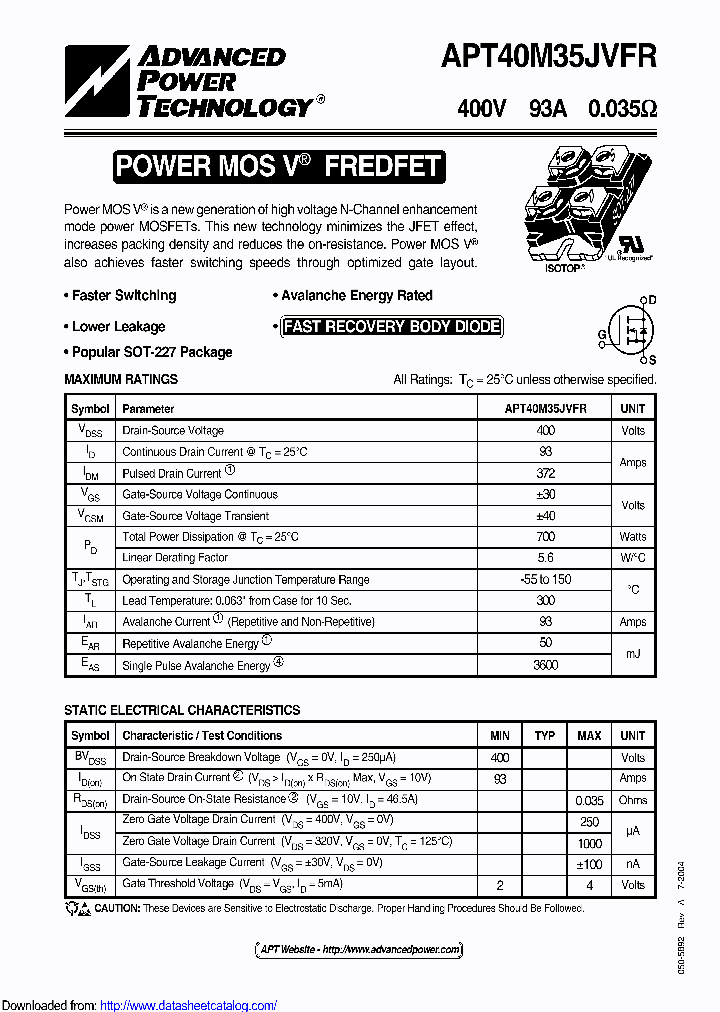 APT40M35JVFR_8962017.PDF Datasheet