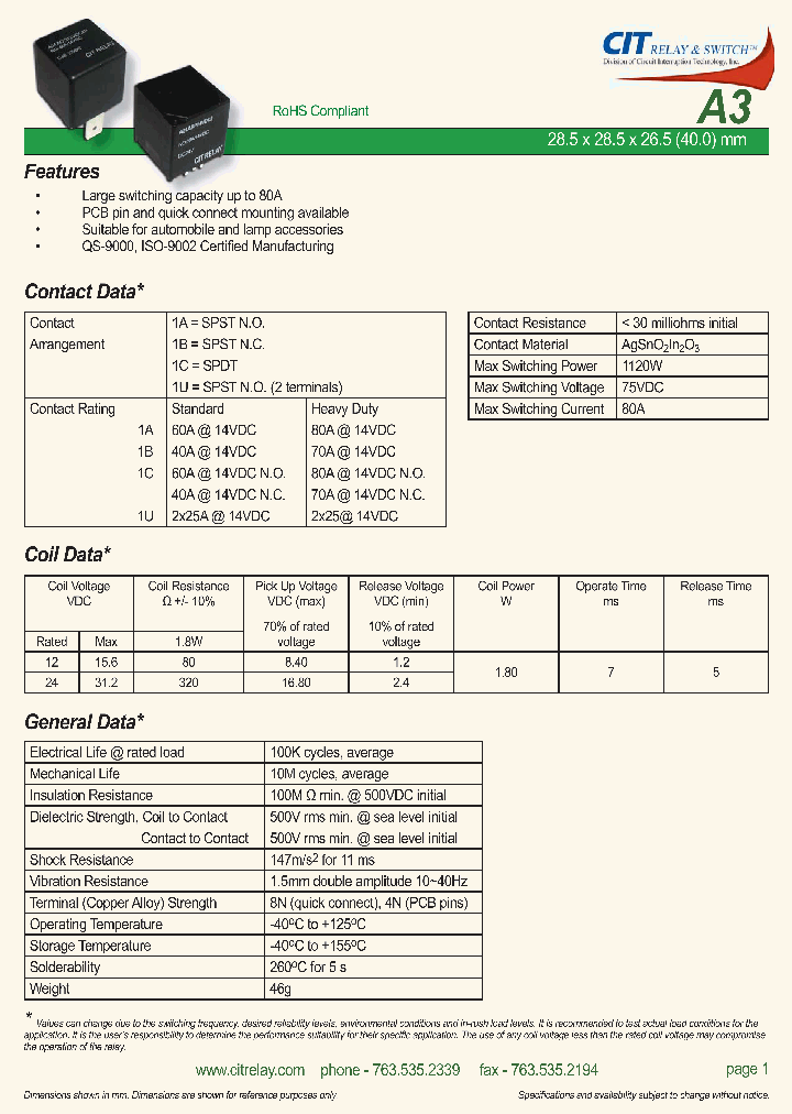 A3F1ACP12VDC1D_8962152.PDF Datasheet