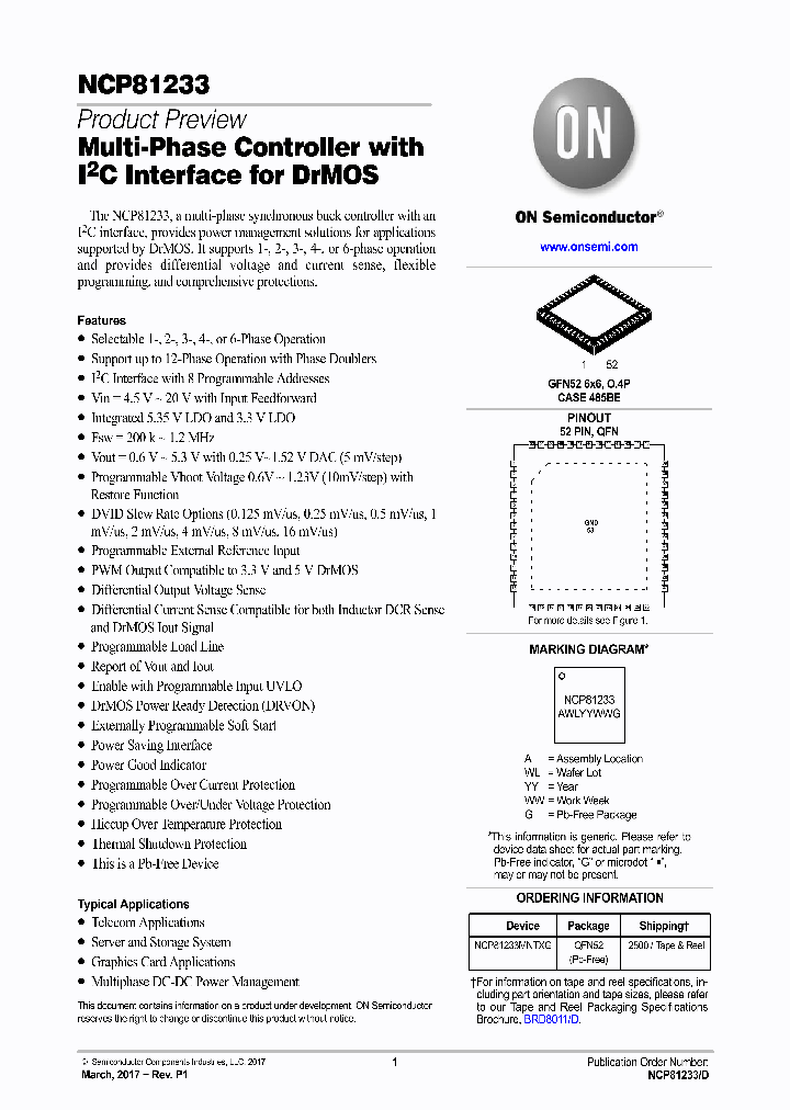 NCP81233_8962206.PDF Datasheet