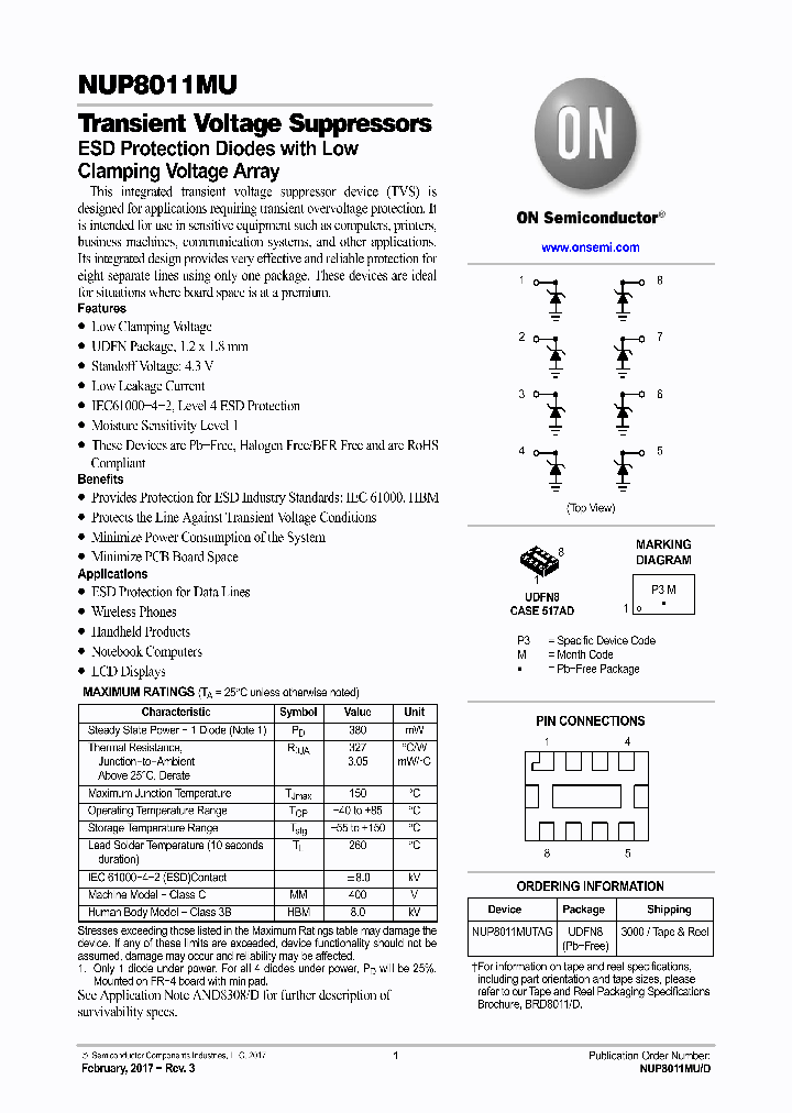 NUP8011MU_8962233.PDF Datasheet