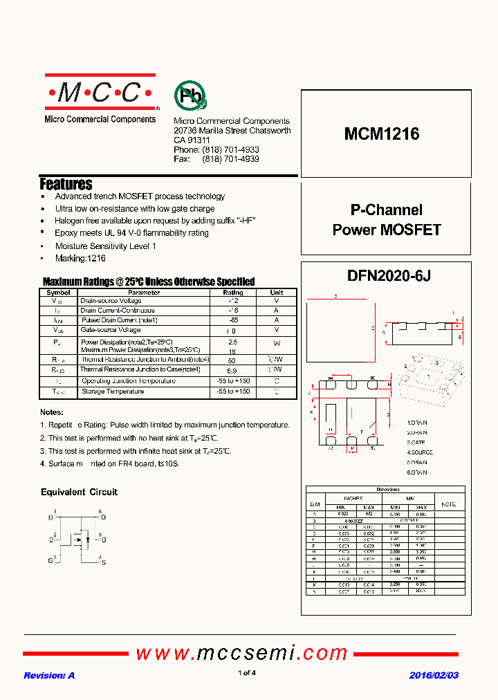 MCM1216_8963174.PDF Datasheet