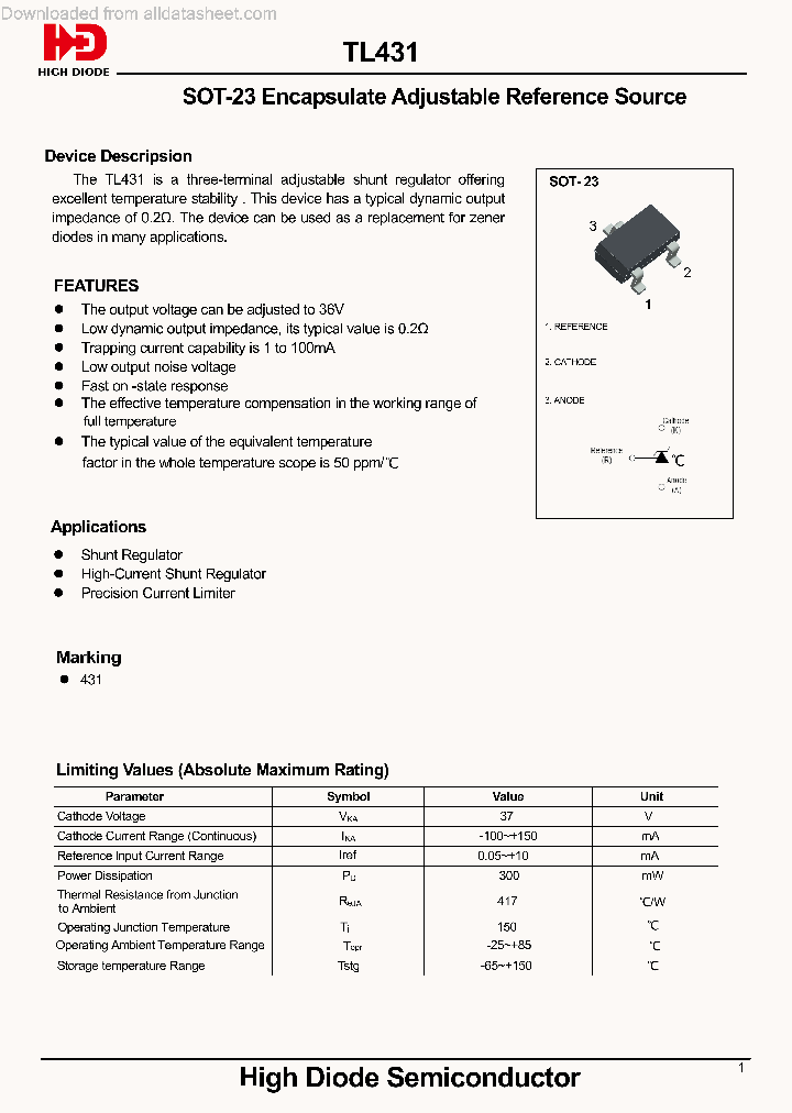 TL431-SOT-23_8963642.PDF Datasheet