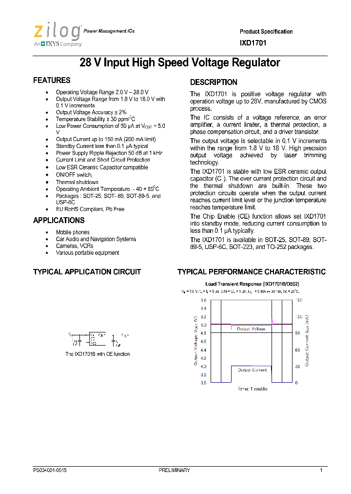 IXD1701_8977790.PDF Datasheet