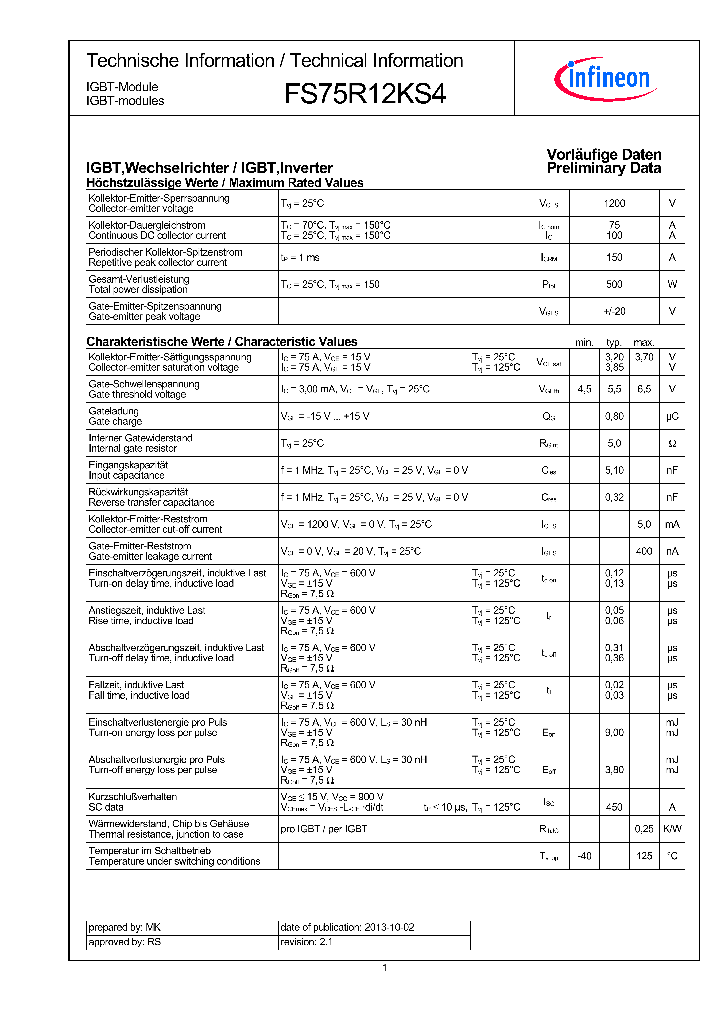 FS75R12KS4_8977939.PDF Datasheet