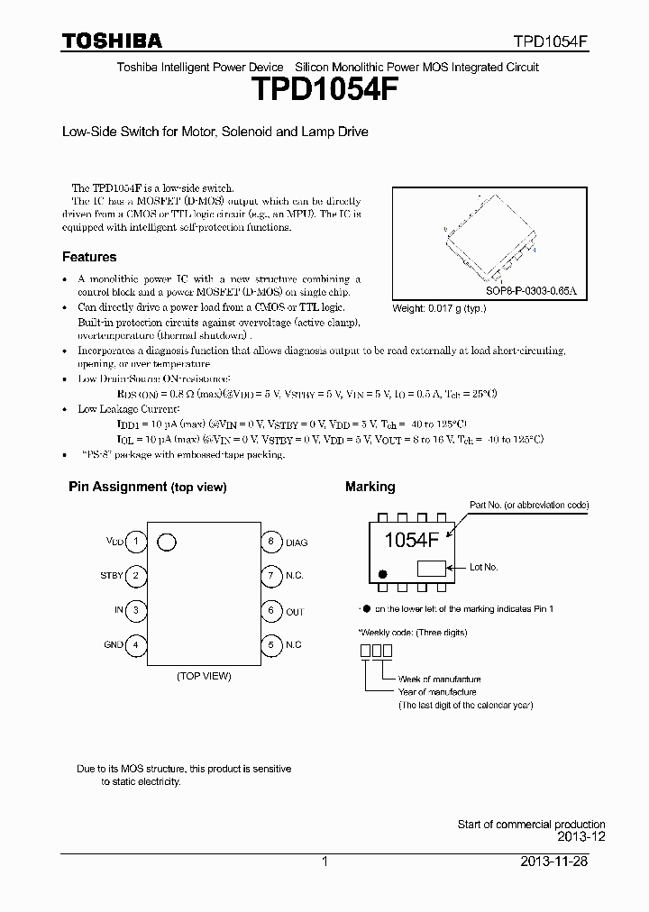 TPD1054F_8978313.PDF Datasheet Download --- IC-ON-LINE
