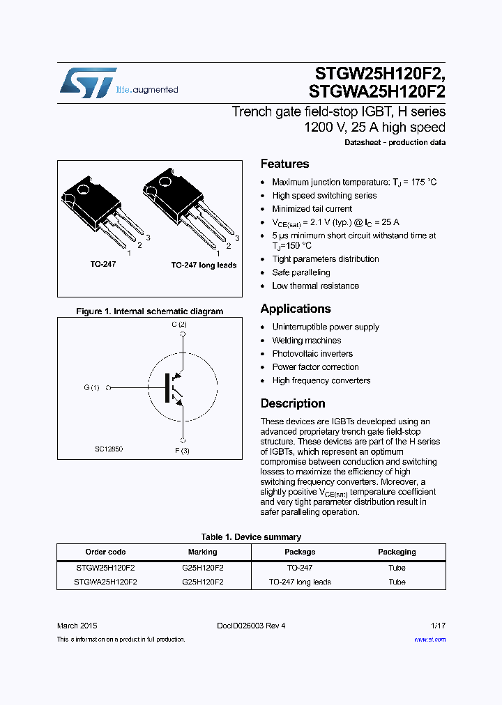 STGW25H120F2_8979341.PDF Datasheet