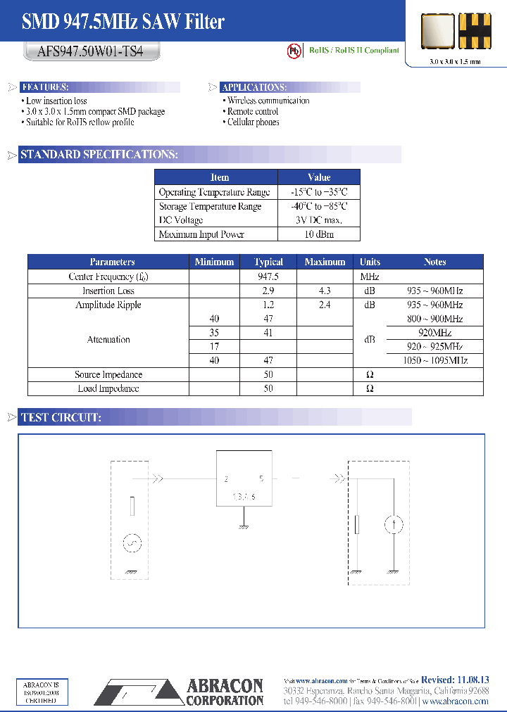 AFS9475W01-TS4_8980530.PDF Datasheet