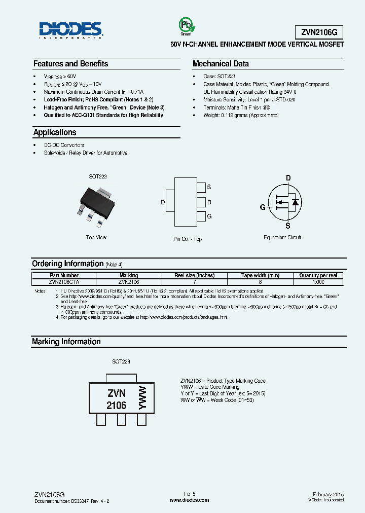 ZVN2106G-15_8981337.PDF Datasheet