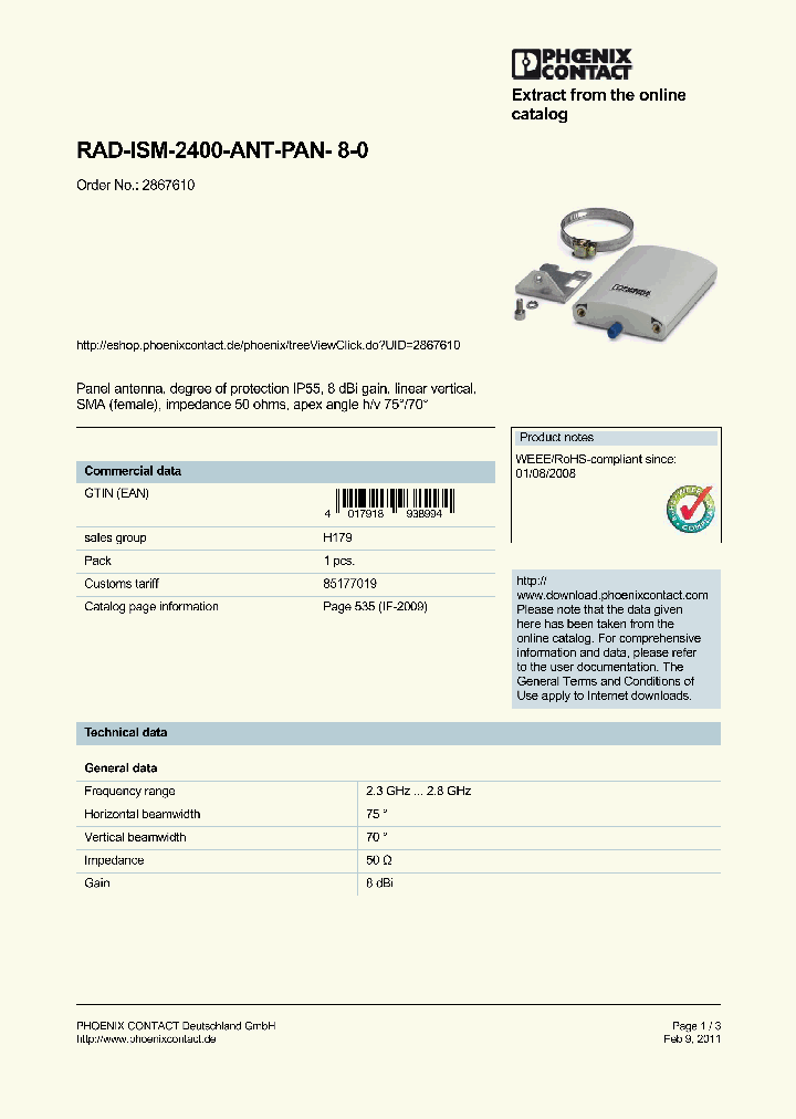 RAD-ISM-2400-ANT-PAN-8-0_8982373.PDF Datasheet