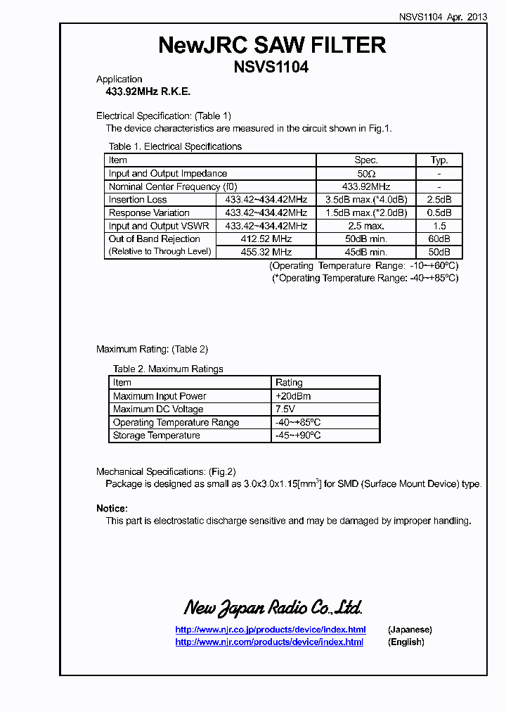 NSVS1104_8984814.PDF Datasheet