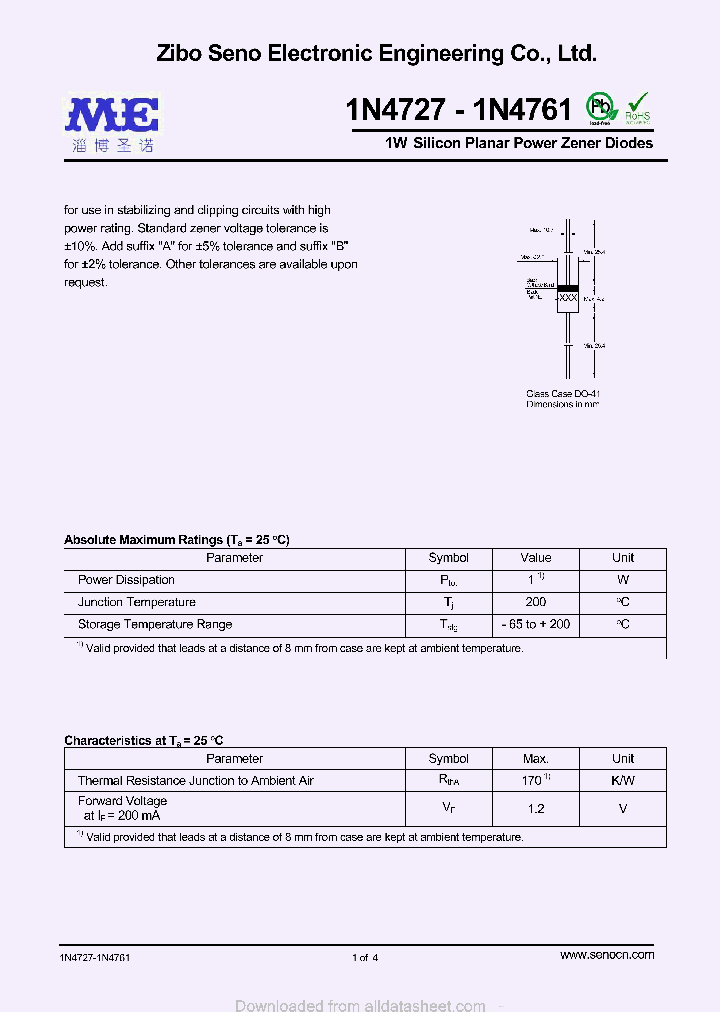 1N4738_8985101.PDF Datasheet Download --- IC-ON-LINE