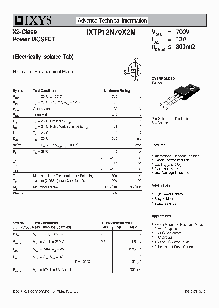 IXTP12N70X2M_8985728.PDF Datasheet