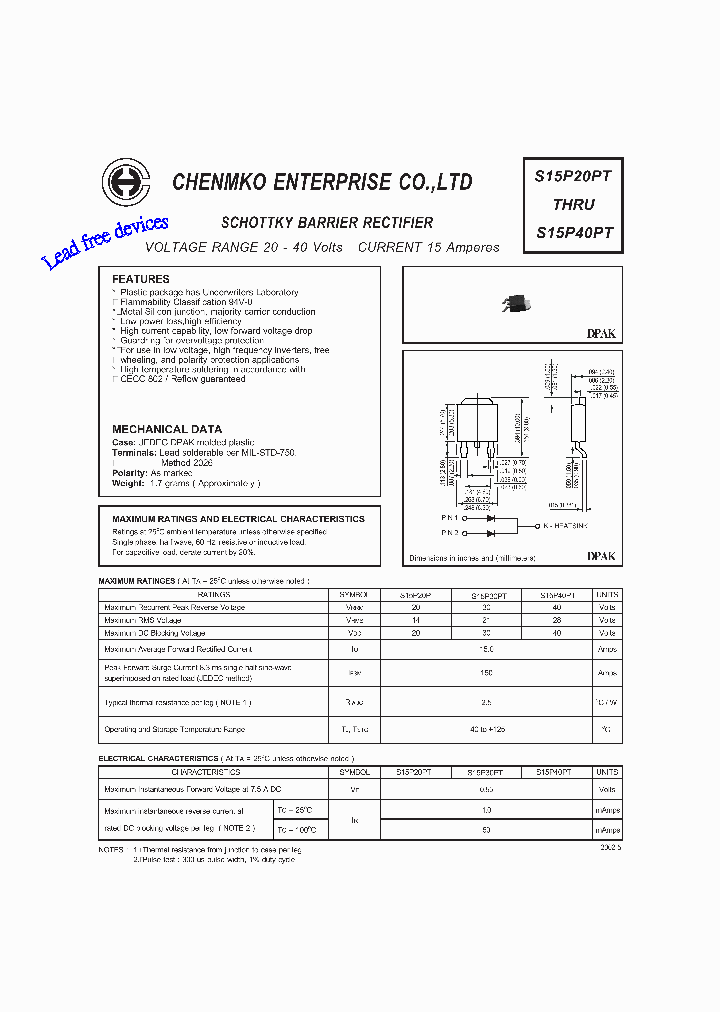 S15P40PT_8986044.PDF Datasheet