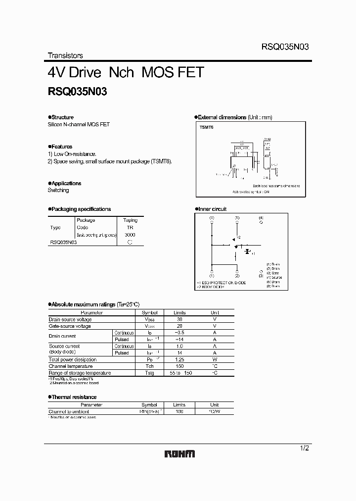 RSQ035P03TR_8986171.PDF Datasheet