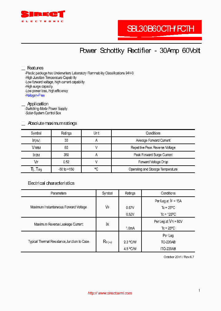 SBL30B60CTH_8989877.PDF Datasheet