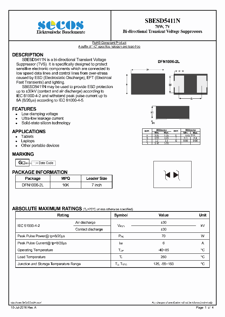 SBESD5411N_8990285.PDF Datasheet