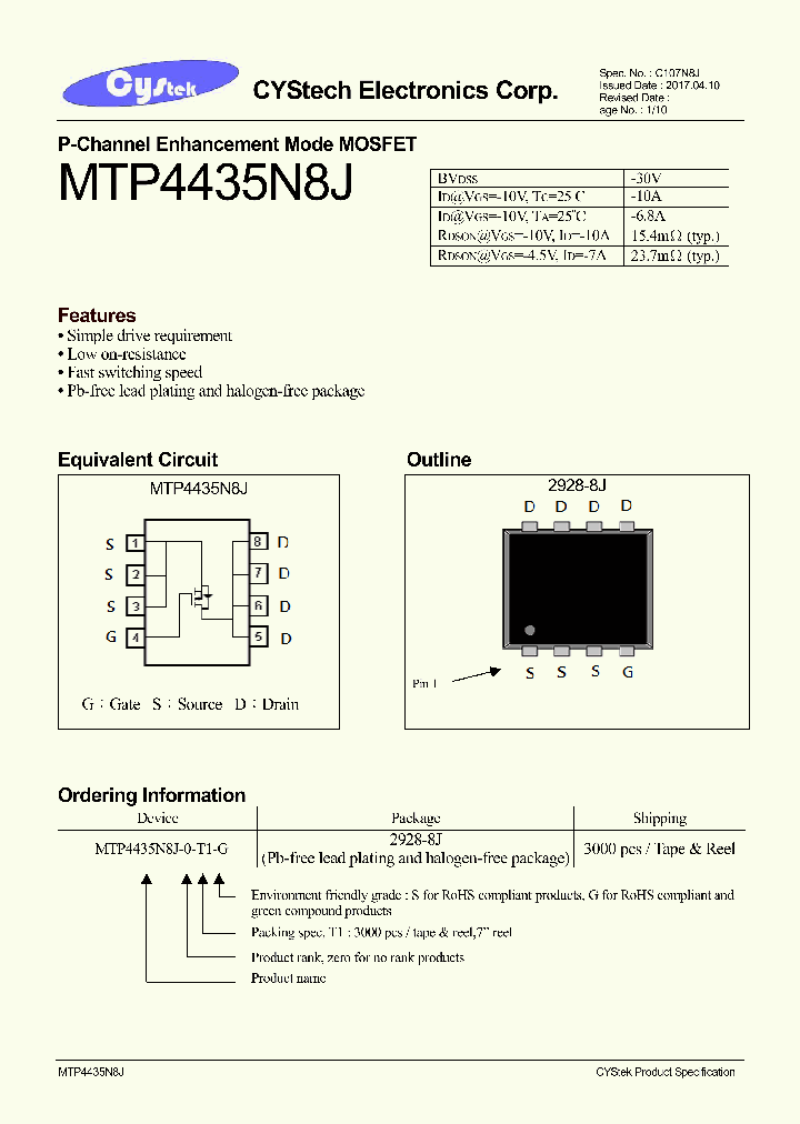 MTP4435N8J_8993779.PDF Datasheet