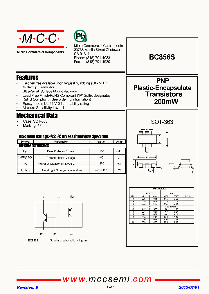 BC856S_8993956.PDF Datasheet