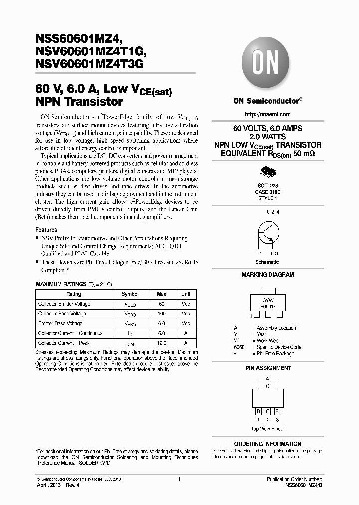 NSS60601MZ4_8994378.PDF Datasheet