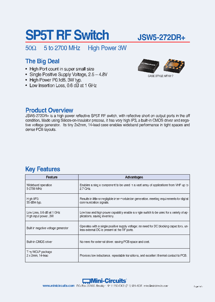 JSW5-272DR_8997520.PDF Datasheet