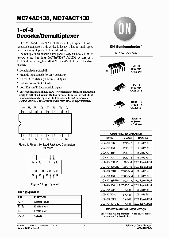 MC74AC138_8998049.PDF Datasheet
