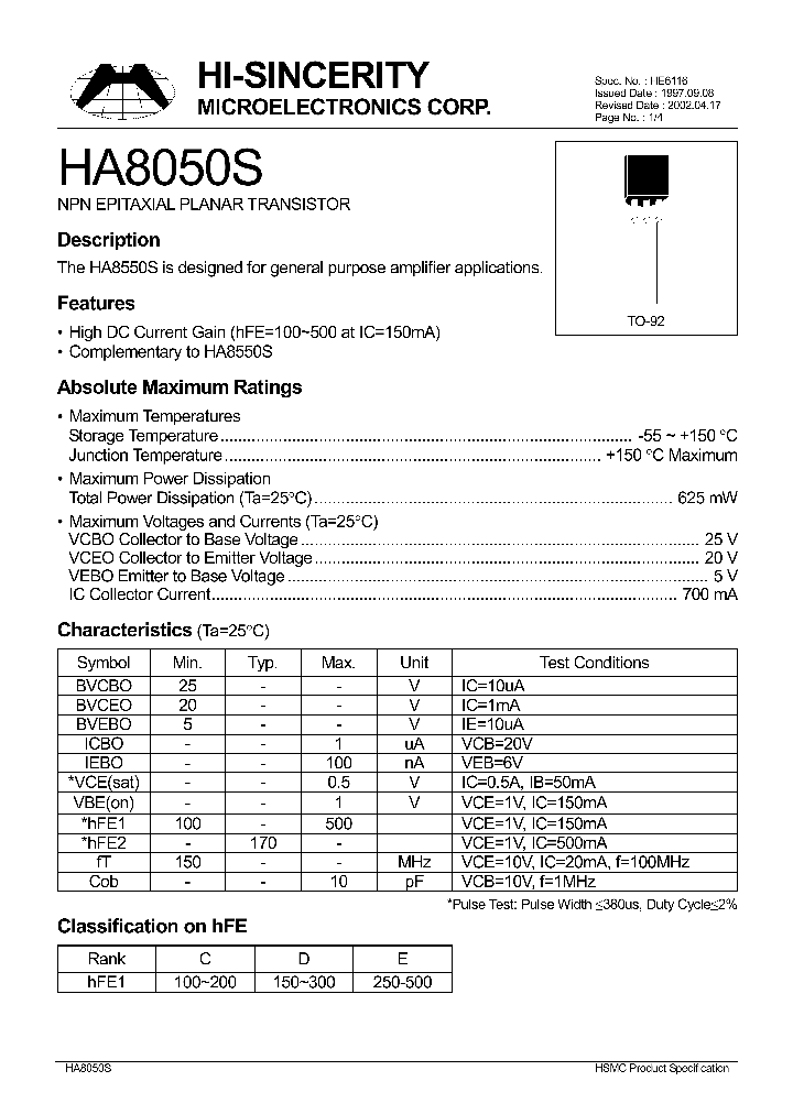 HA8050S_8998848.PDF Datasheet