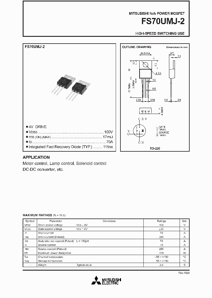 FS70UMJ-2_8999250.PDF Datasheet