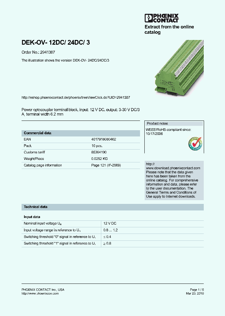 DEK-OV-12DC_9000151.PDF Datasheet