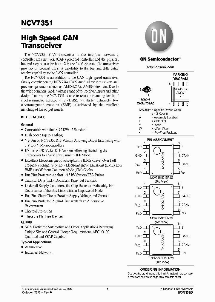 NCV7351D13R2G_9000395.PDF Datasheet