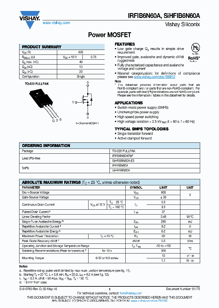 IRFIB6N60A_9000894.PDF Datasheet