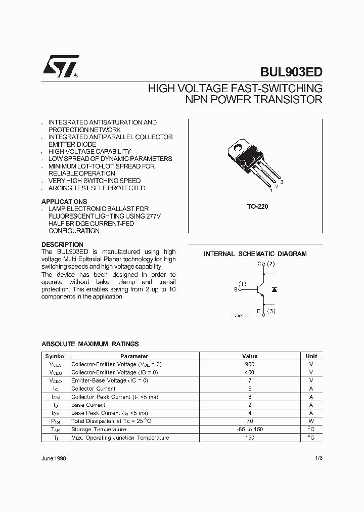 BUL903_9002212.PDF Datasheet