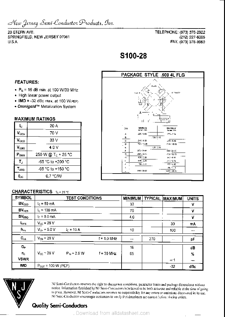 S100-28_9004216.PDF Datasheet