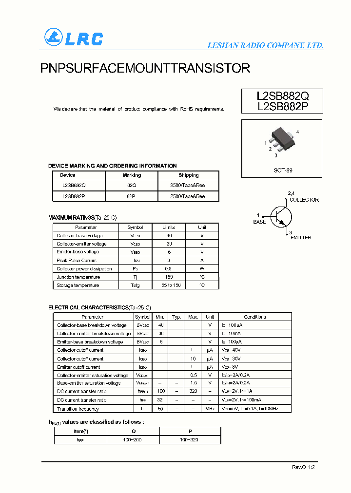 L2SB882Q_9005425.PDF Datasheet