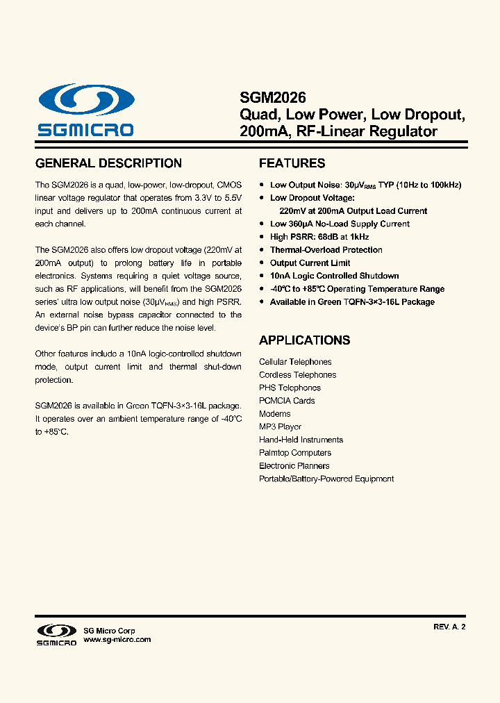 SGM2026_9006436.PDF Datasheet