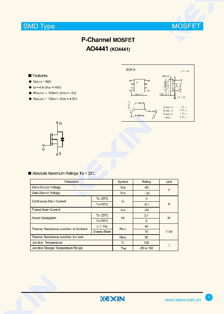 AO4441_9007611.PDF Datasheet