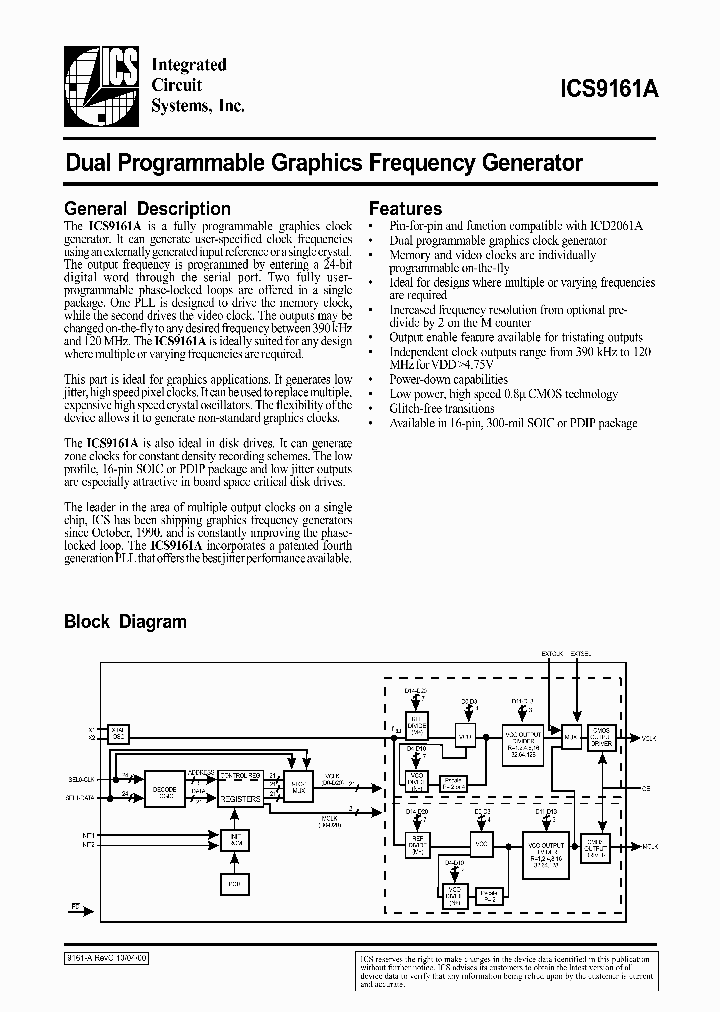 ICS9161A-01CW16_9009344.PDF Datasheet