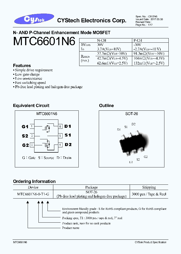 MTC6601N6_9009394.PDF Datasheet