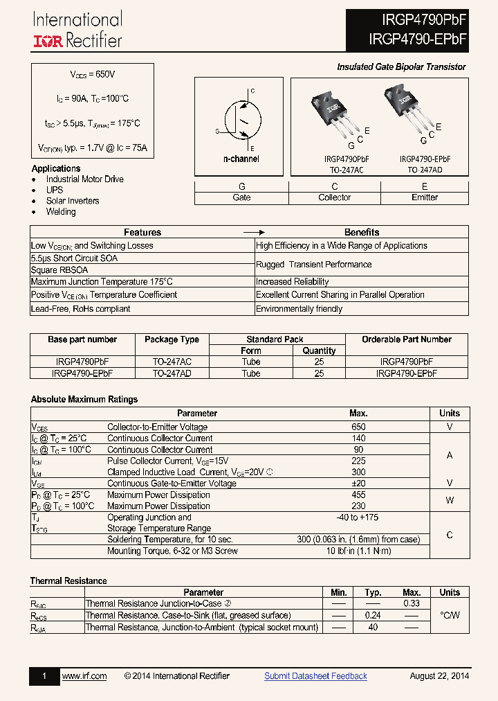 IRGP4790PBF_9010280.PDF Datasheet