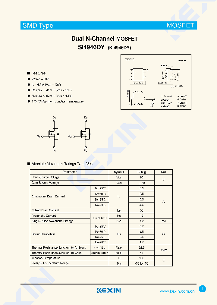 SI4946DY_9011823.PDF Datasheet