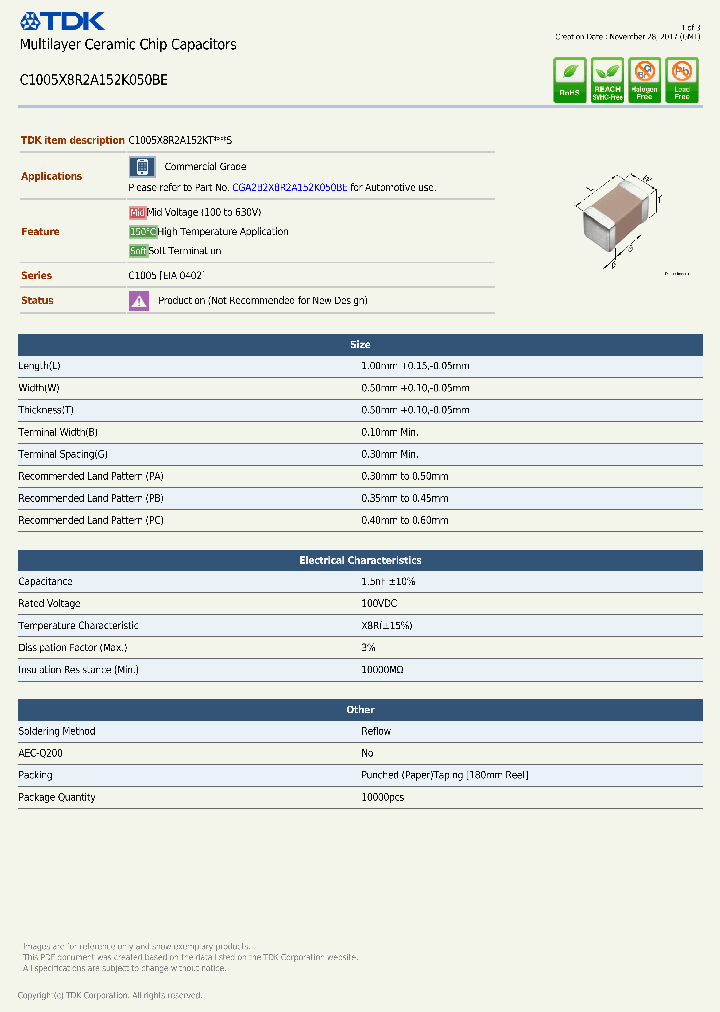 C1005X8R2A152K050BE_9012529.PDF Datasheet