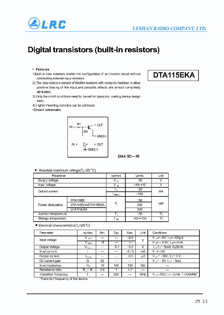 DTA115EKA_9014001.PDF Datasheet