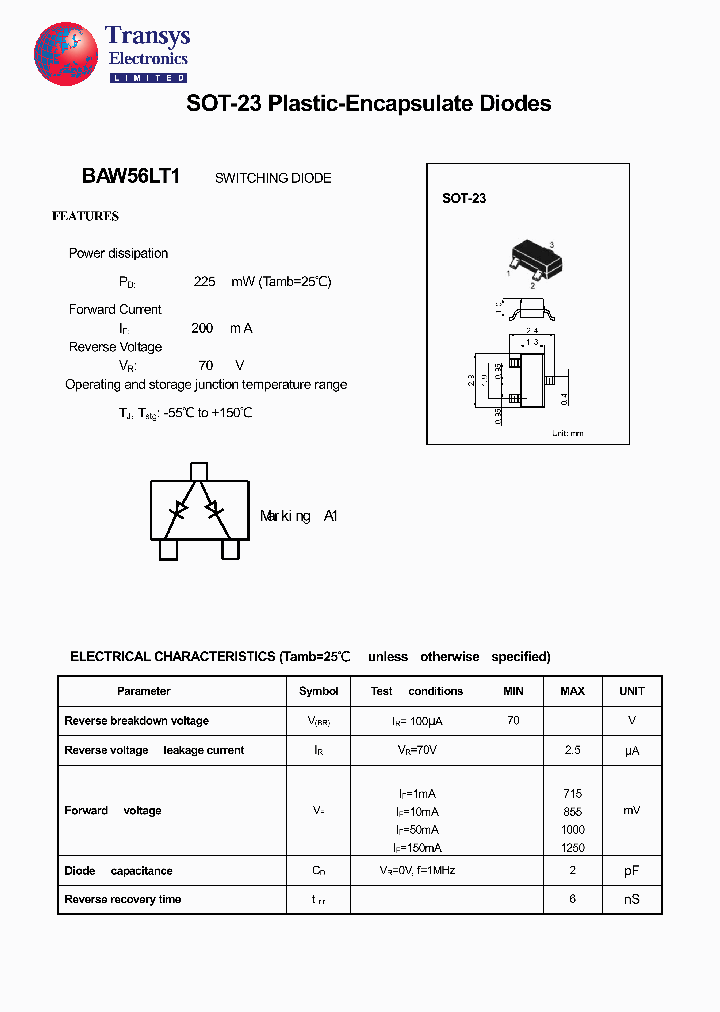 BAW56LT1_9014197.PDF Datasheet