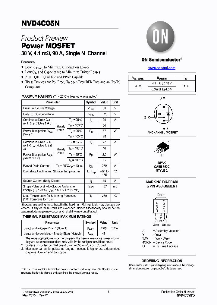 NVD4C05N_9015511.PDF Datasheet