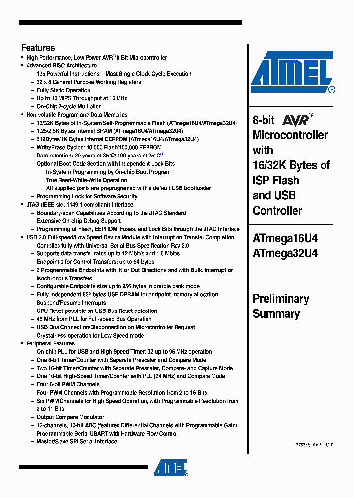 ATMEGA32U4-MU_9016029.PDF Datasheet