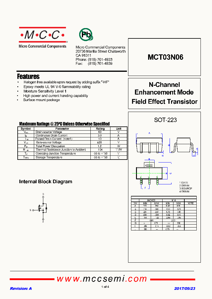 MCT03N06_9016499.PDF Datasheet