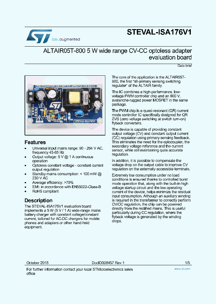 STEVAL-ISA176V1_9018623.PDF Datasheet