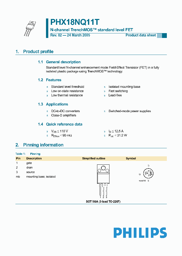 PHX18NQ11T_9019308.PDF Datasheet