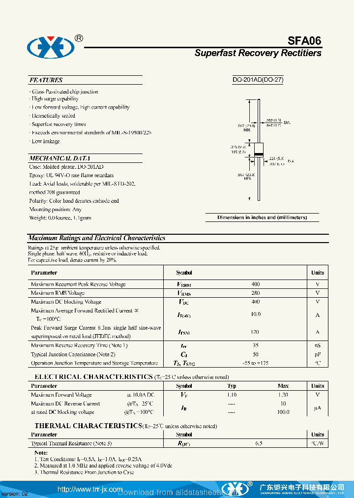 SFA06_9019583.PDF Datasheet