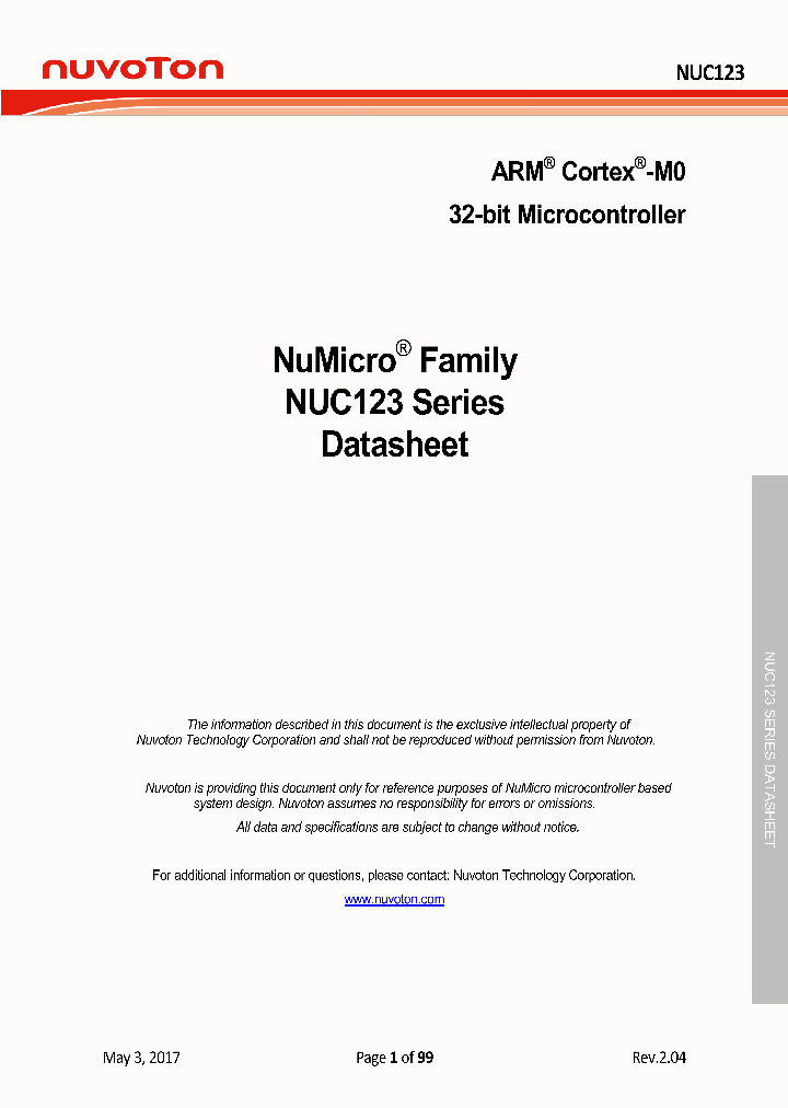 NUC123LD4AN0_9022599.PDF Datasheet