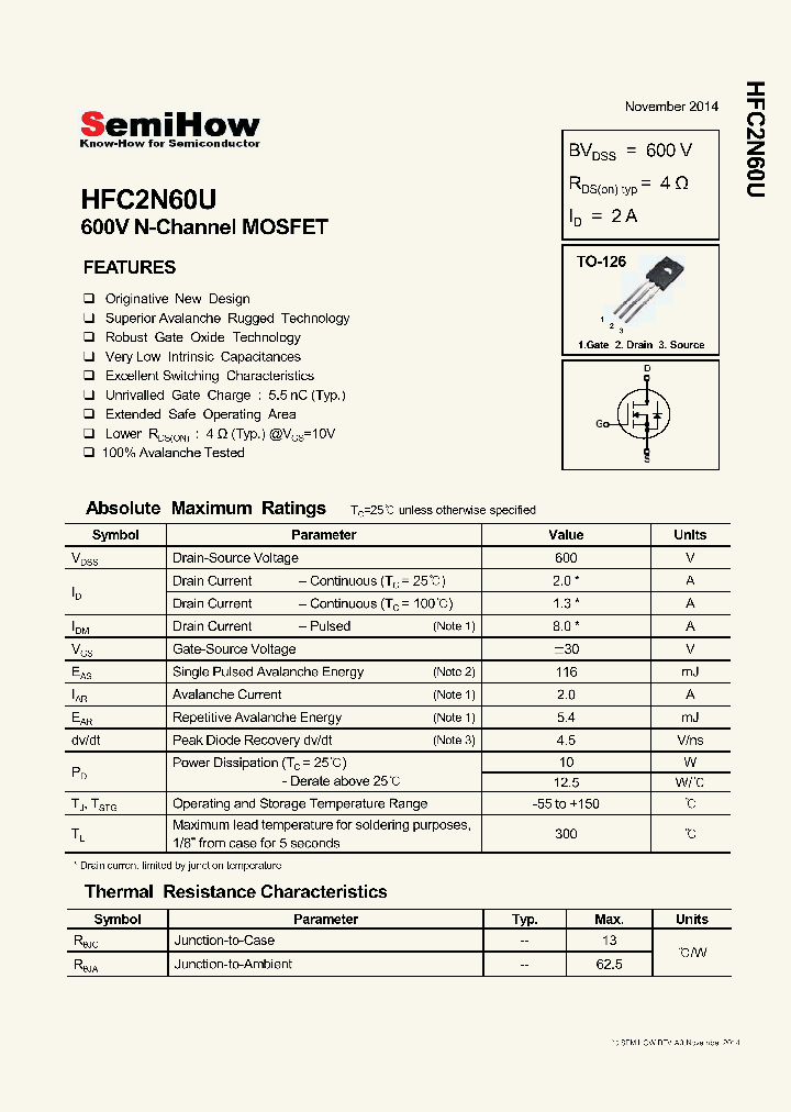 HFC2N60U_9025261.PDF Datasheet